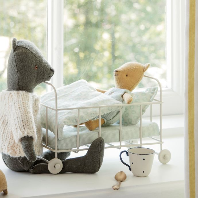 Lněný medvídek Teddy Baby