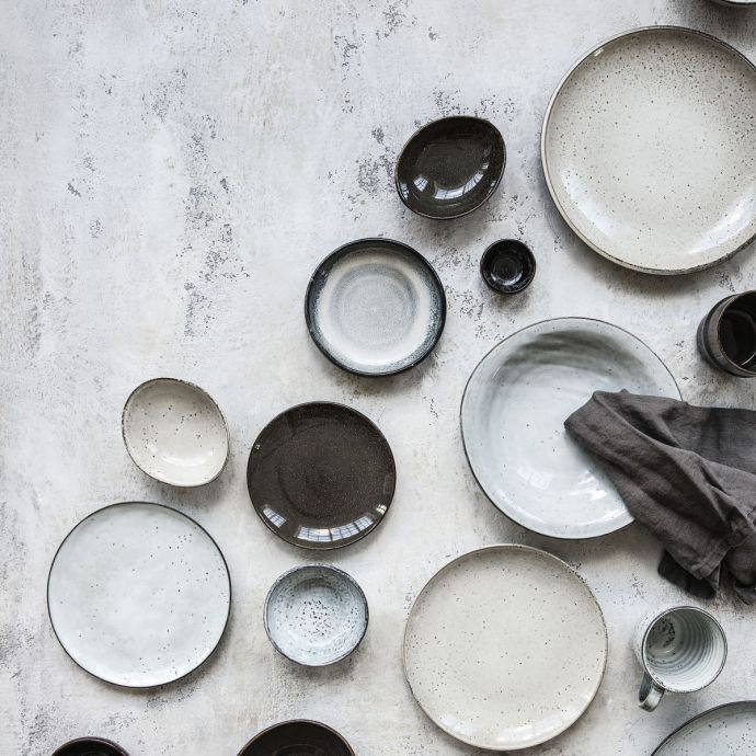 Keramický dezertní talíř Rustic Grey 20cm