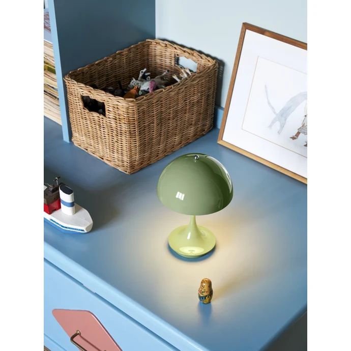 Přenosná lampa Panthella 160 V3 Opaque Moss Green