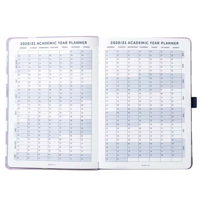 Týdenní plánovací diář Lilac Stripe 2020/2021
