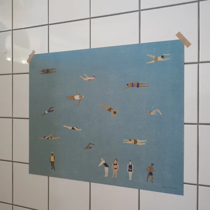 Plakát Swimmers 40x50 cm