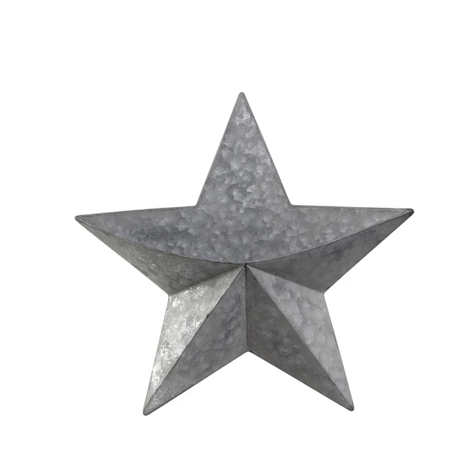 Zinková hvězda na dekorace Antique Zinc