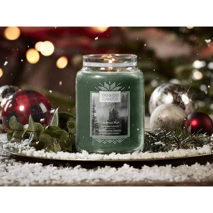 Svíčka Yankee Candle 411g - Evergreen Mist