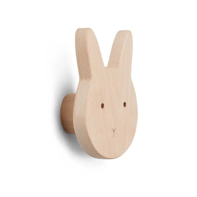 Dřevěný věšák Rabbit Natural