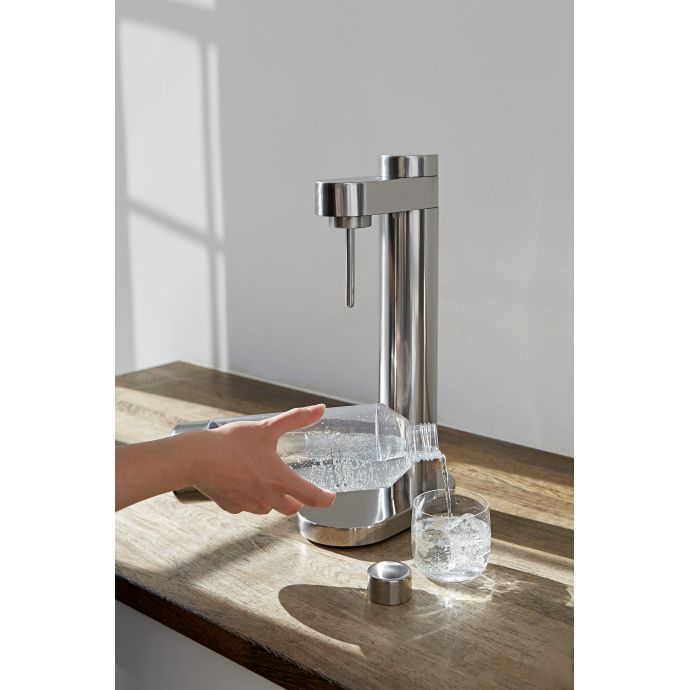 Náhradní lahev k výrobníku perlivé vody Brus Stelton Steel 1,15 l