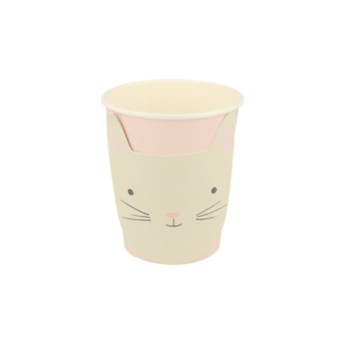 Papírové kelímky Cute Kitten 256 ml - 8 ks