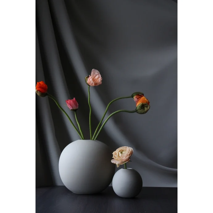 Kulatá váza Ball Grey 20 cm