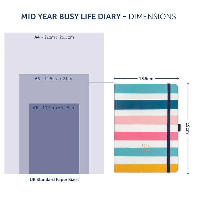 Týdenní diář Dual Busy Life 2021/2022