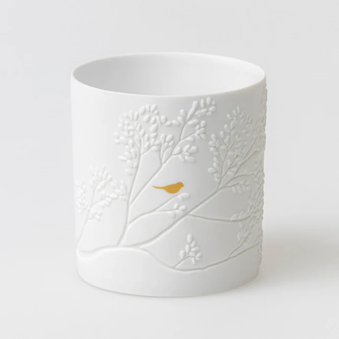 Porcelánový svícen Golden Bird