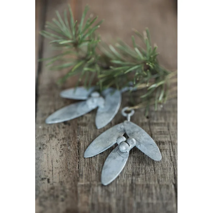 Závěsná vánoční dekorace Mistletoe Grey