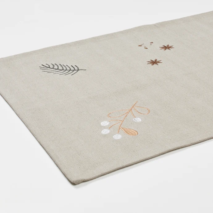 Bavlněný běhoun na stůl Fryd Embroidered 40x140 cm