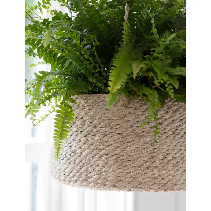 Závěsný jutový obal na květináč Wide Tapered Pot