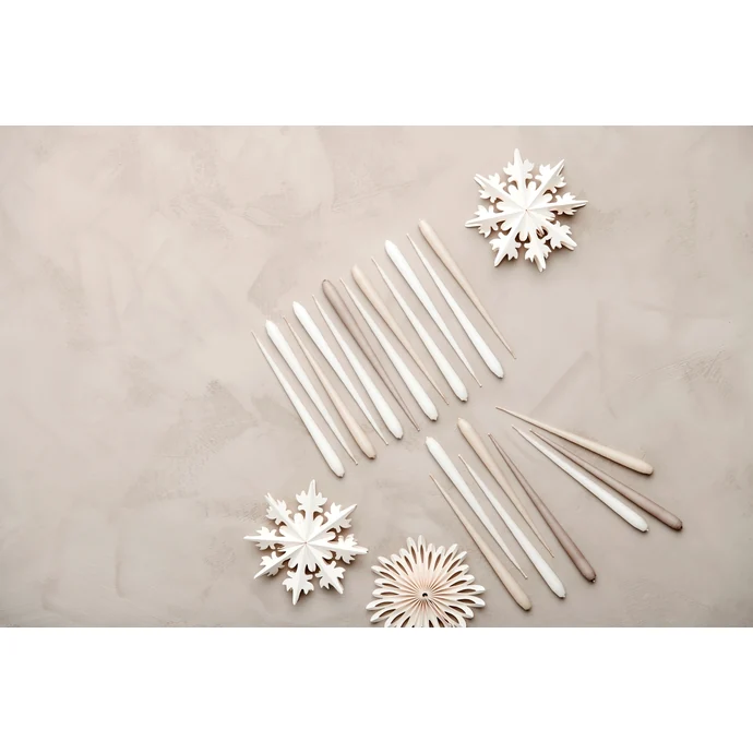 Svíčka Xmas 19 cm / 11 Ice latte – set 2 ks