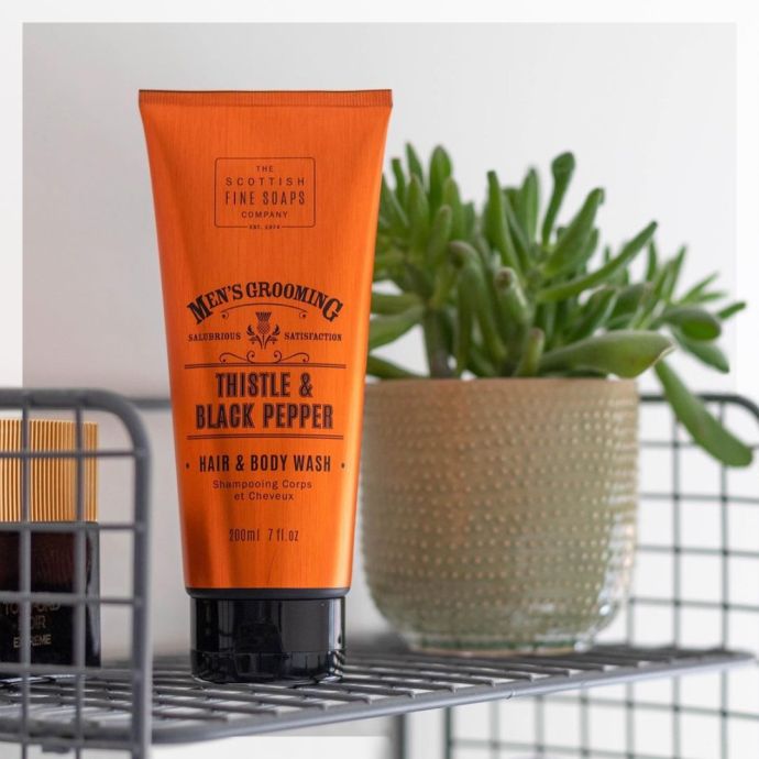 Pánský mycí gel Thistle & Black pepper 200ml