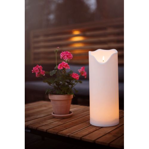 Venkovní osvětlení LED Pillar Candle Flamme