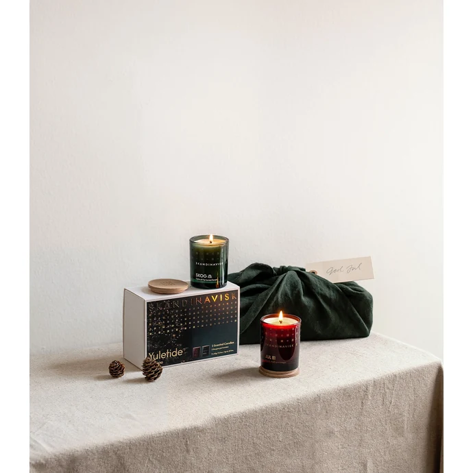 Dárkový set svíček Yuletide - JUL and SKOG – 2 x 65 g