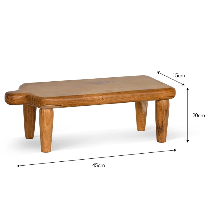 Servírovací prkénko na nožkách Teak Wood 45 cm
