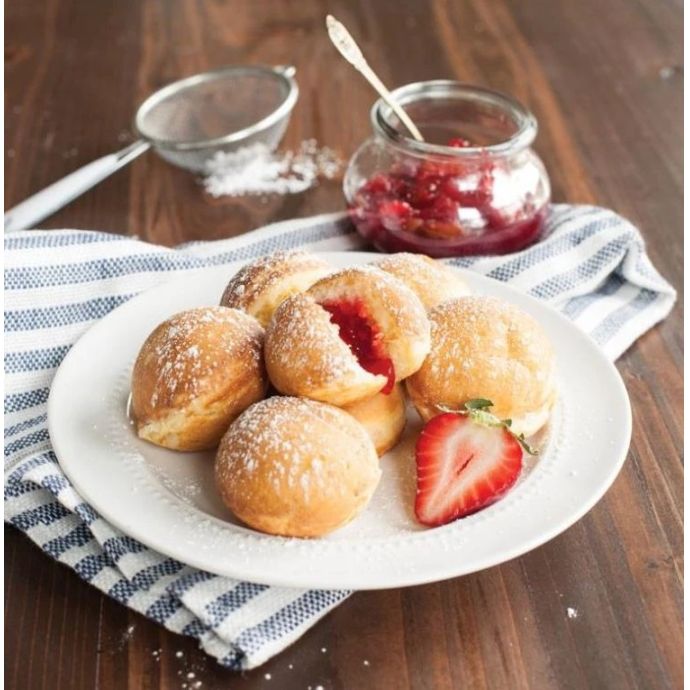 Hliníková pánev na přípravu dánského dezertu Aebleskiver