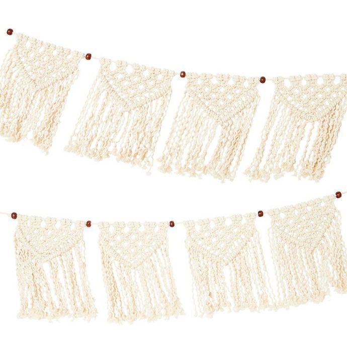 Macramé girlanda Boho Cream Macrame 1,3 m