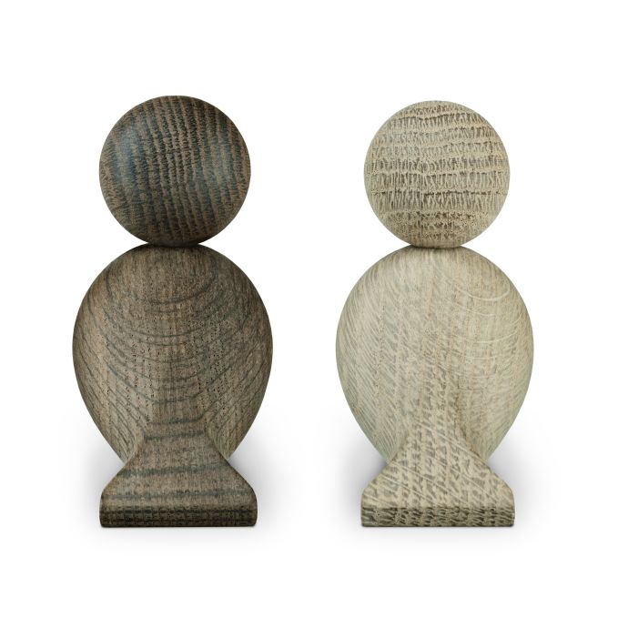 Dřevění ptáčci Lovebirds Oak Wood - set 2 ks