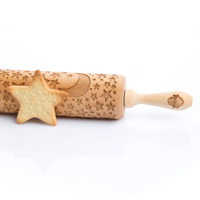 Embosovaný váleček na těsto Stars