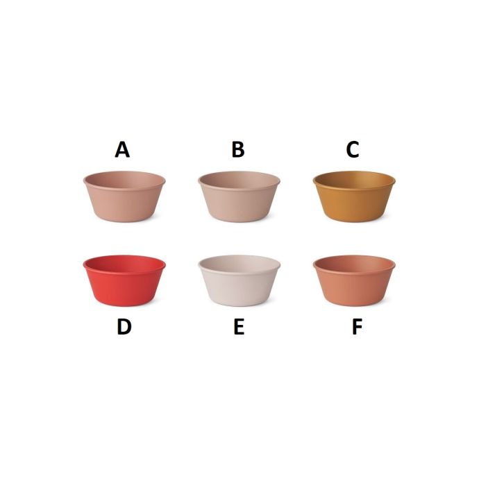 Plastová miska Irene Tuscany Rose - Set 6 ks