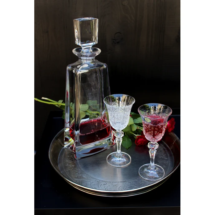 Broušená křišťálová sklenička na dezertní víno Crystal BOHEMIA
