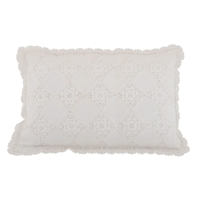 Povlak na polštář patchwork white 40x60