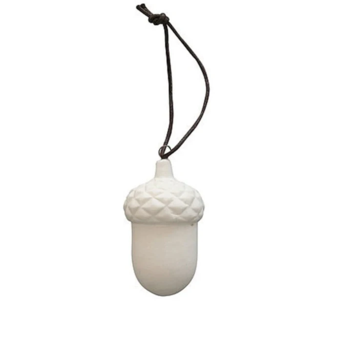 Porcelánová vánoční ozdoba White Acorn