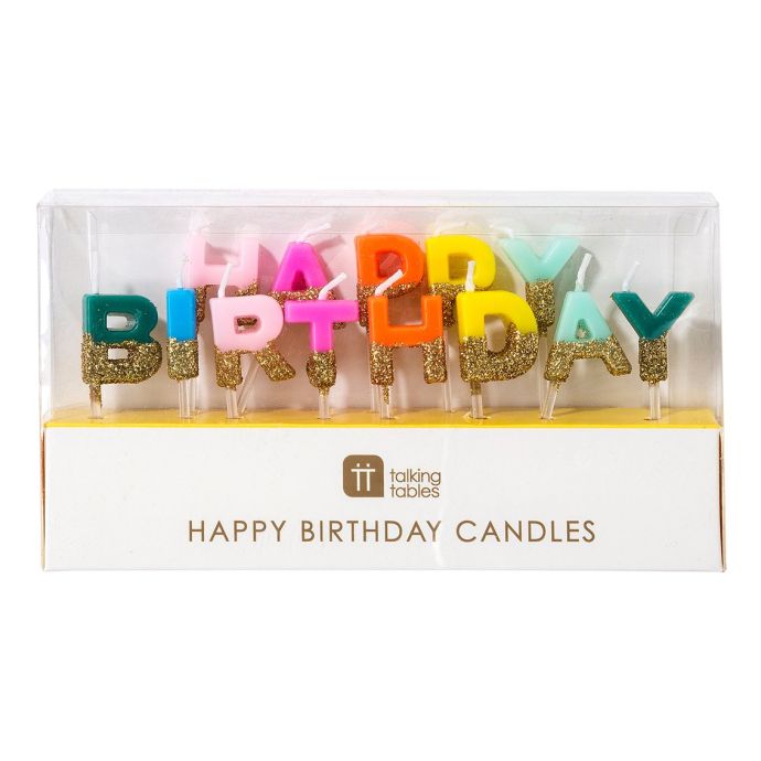 Dortové svíčky Happy Birthday
