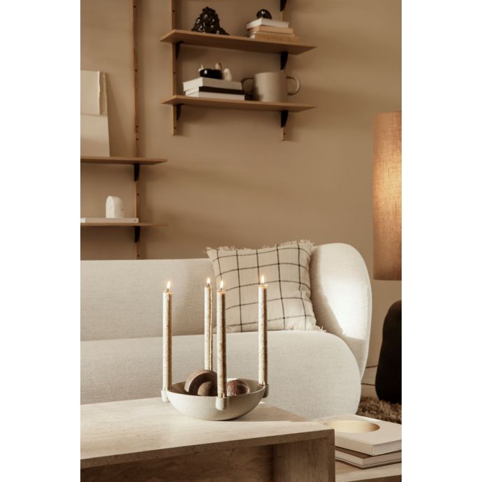 Adventní svícen Ceramic Light Grey