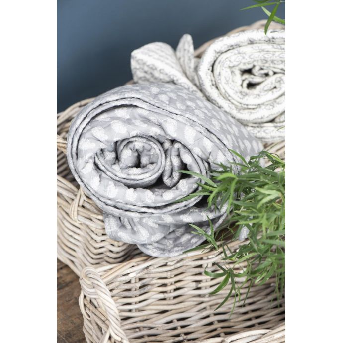 Prošívaná deka Paisley smoke