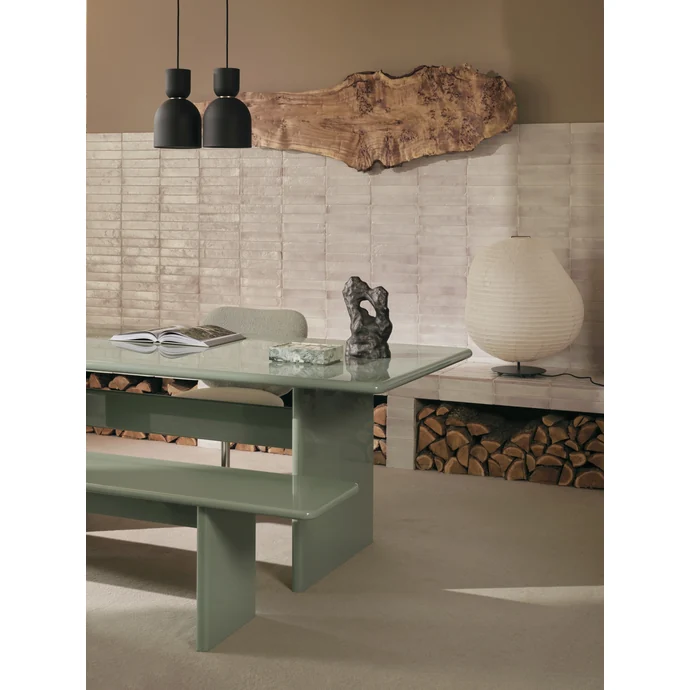 Stojací lampa Kurbis Black / Natural  Ø 60 cm