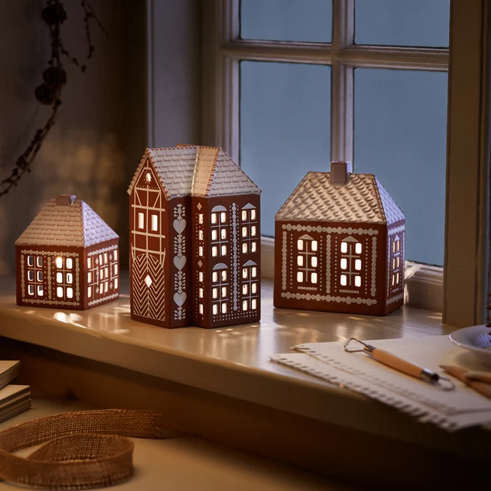 Porcelánový svícen Gingerbread Lighthouse Small