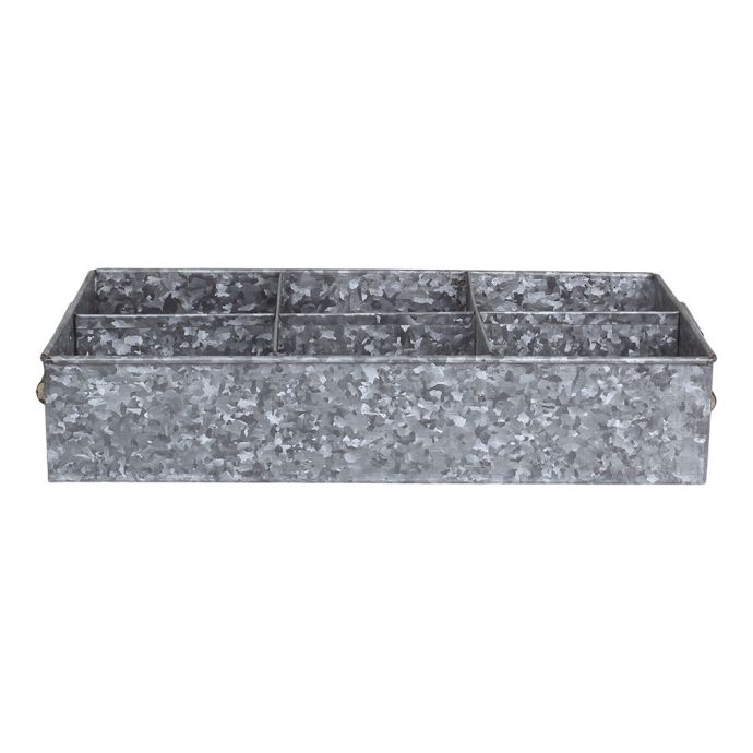 Kovový box s přihrádkami Zinc