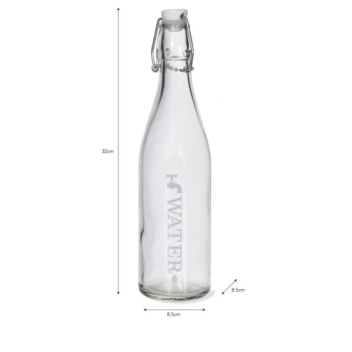 Lahev na vodu s keramickou zátkou Water 1L
