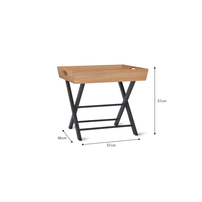 Skládací stolek Carbon Oak