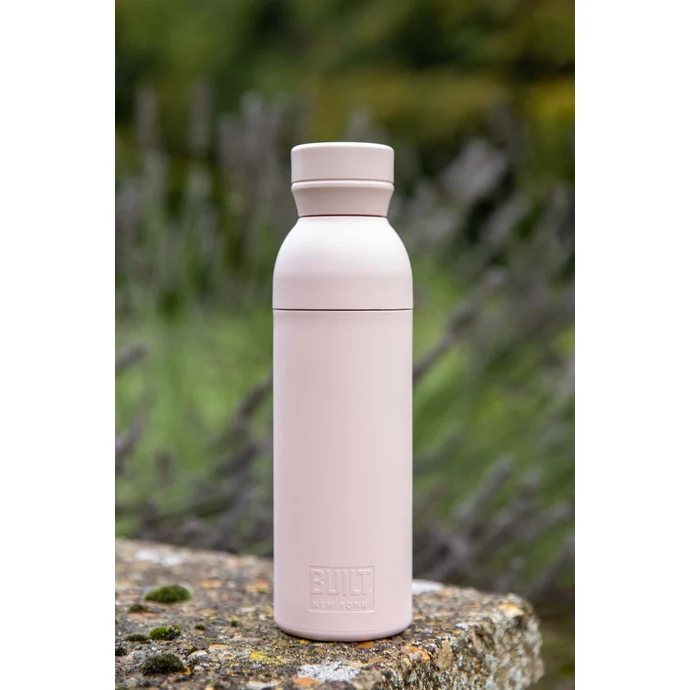 Recyklovaná lahev na vodu BUILT Pale Pink 500 ml