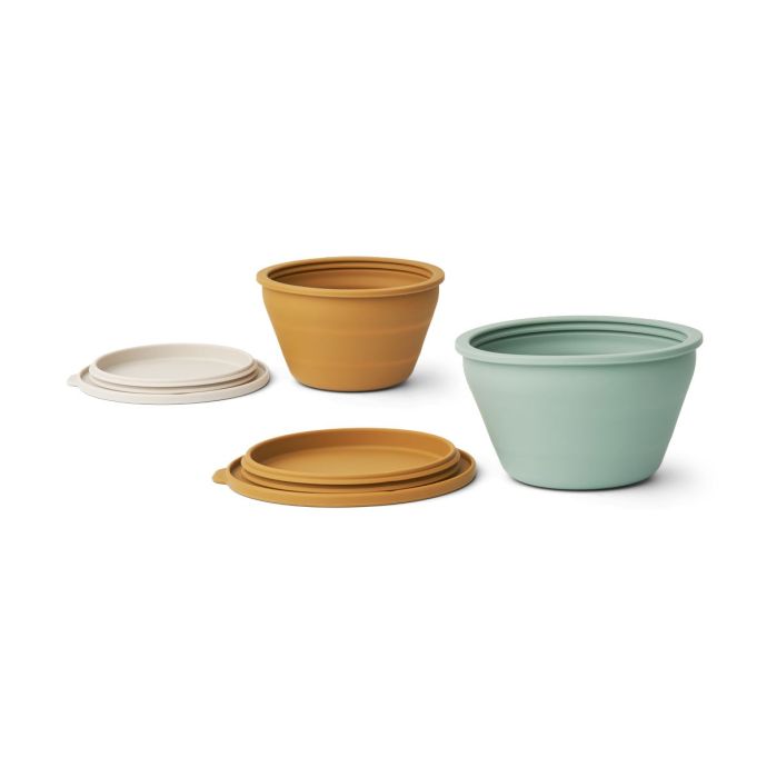 Silikonová skládací miska Dale Golden Caramel - Set 2 ks