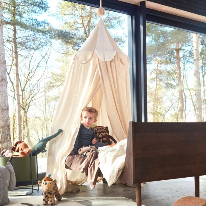 Nebesa do dětského pokoje z organické bavlny Ronja 300 cm