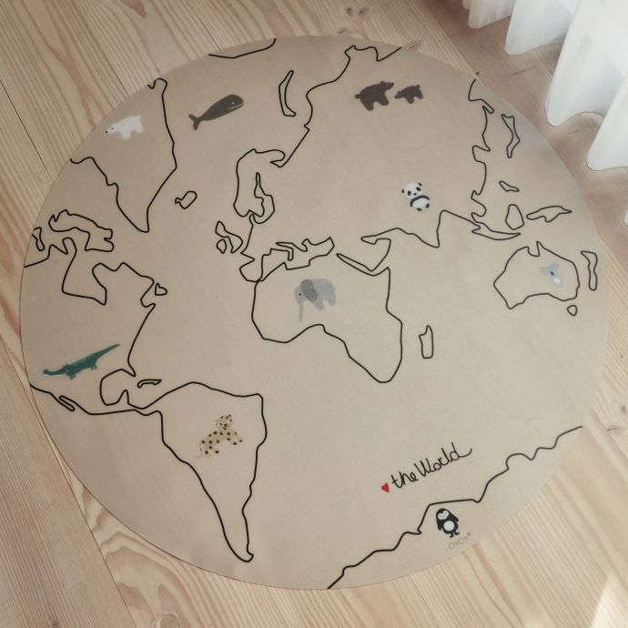 Silikonová podložka pod dětskou židli The World Camel 108 cm