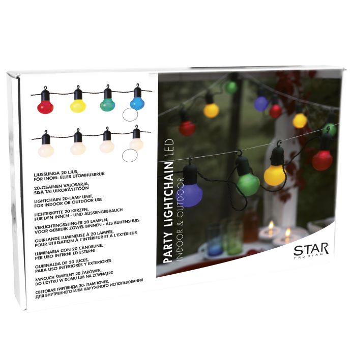 Světelný řetěz 20 LED White Bulbs