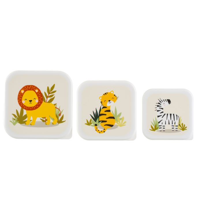 Krabičky na svačinu Savannah Safari - set 3 ks