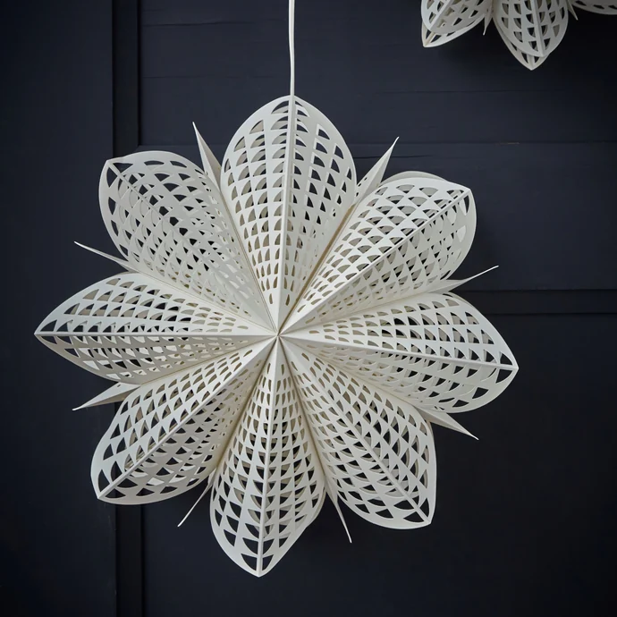 Závěsná papírová hvězda White Ø 45 cm