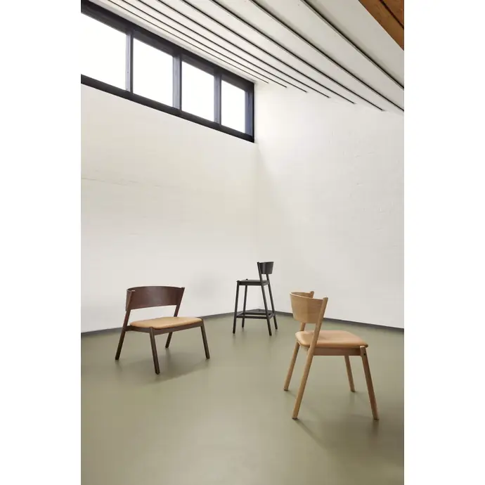 Dřevěná jídelní židle Oblique Seat Natural