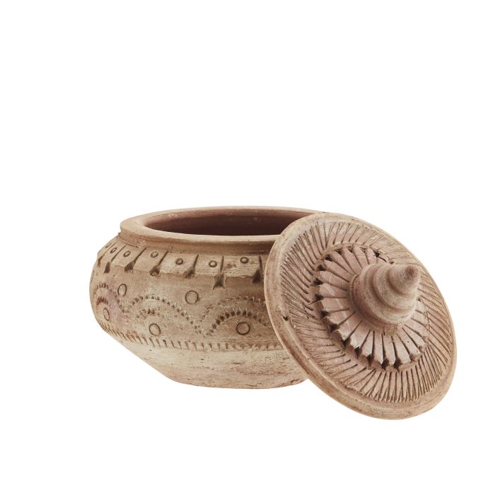 Keramická dóza s víkem Natural 13cm