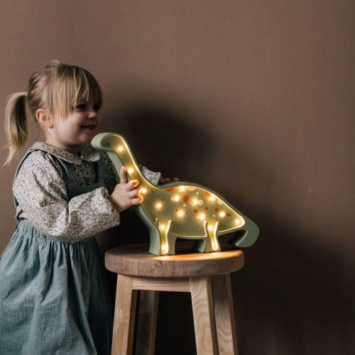 Dětská LED lampička Dino Green