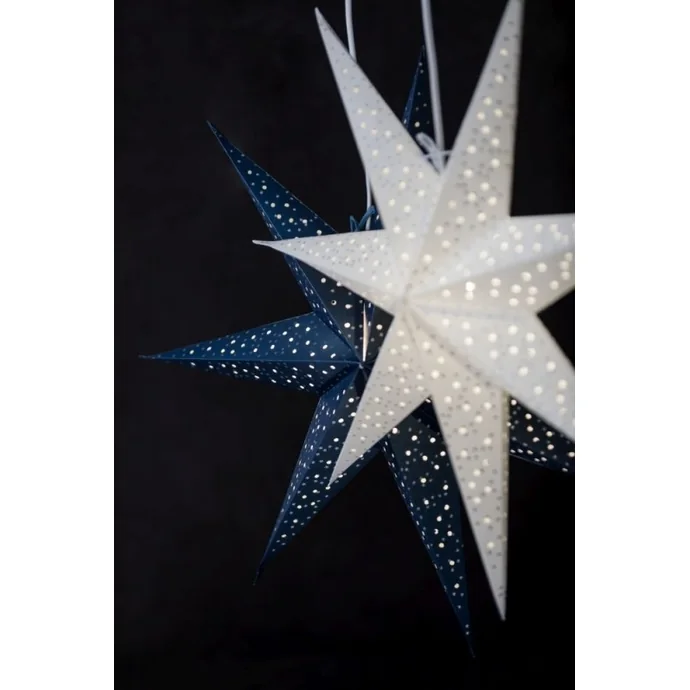 Závěsná svítící hvězda Helsinki Blue 60 cm