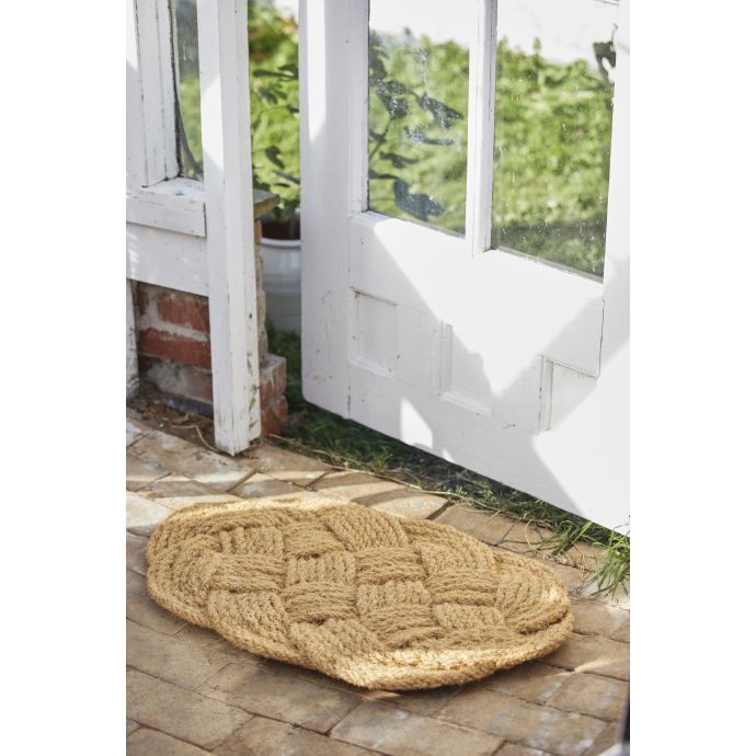 Rohožka z kokosového vlákna Ocean Oval Braided