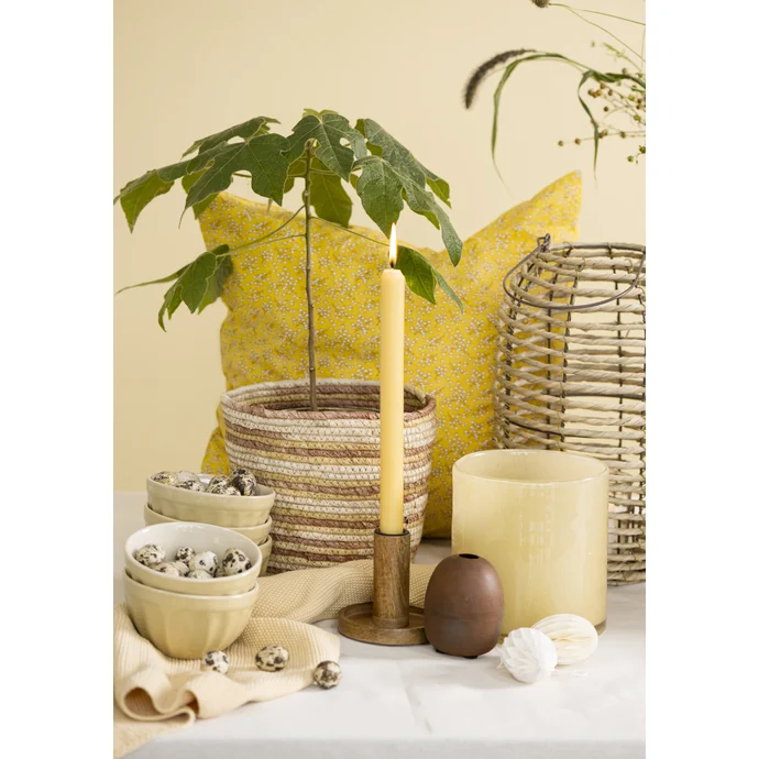 Vysoká svíčka Rustic Yellow 29 cm